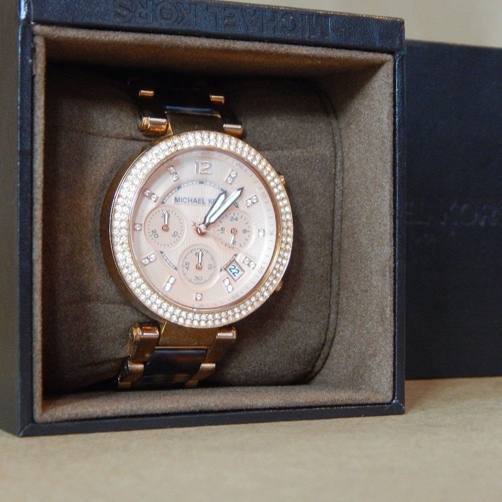 Michael Kors Women's 'Parker' Rosetone Watch